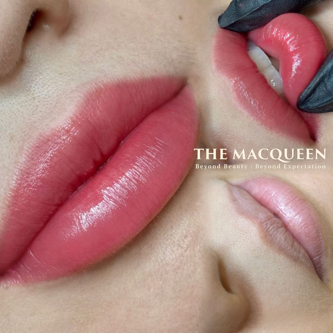 velvet lip blush natural pink result by the macqueen